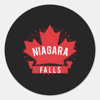 Adesivo Niagara Cai no Canadá Folha Vermelha de Mapeamento