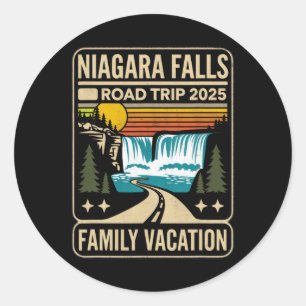 Adesivo Niagara Falls Road Trip 2025 Férias Familiares