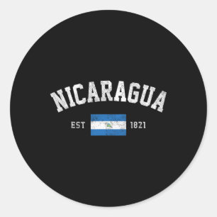Adesivo Nicarágua. 1821 Independência da Bandeira da Nicar