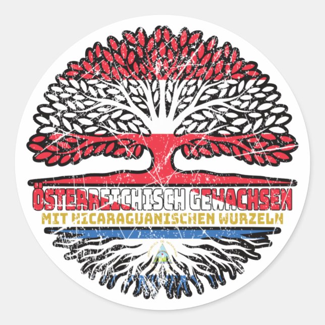 Adesivo Nicarágua Österreichisch Österreich (Frente)