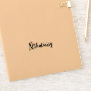 Adesivo Nicholberry Sticker - Transparente brilhante