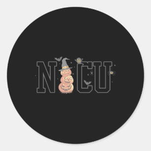 Adesivo Nicu Boo Crew Spooky Pumpkin Engraçado Enfermeiro