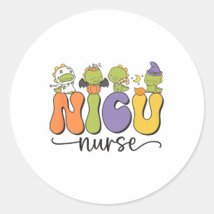 Adesivo Nicu Enfermeira Dinossaur Halloween Pumpkin Neonat