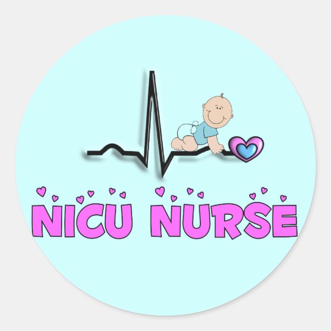 Adesivo NICU Enfermeira QRS Design (Frente)