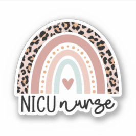 Adesivo NICU Enfermeiro Arco-Íris Neonatal Intensivo
