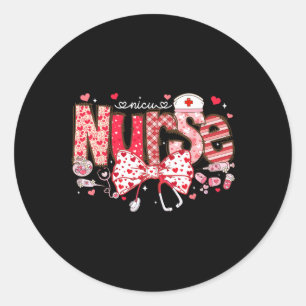 Adesivo Nicu Enfermeiro Stethoscope Arco Coquette Heart Va