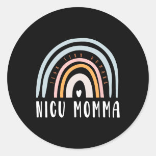 Adesivo Nicu Momma Retro Boho Arco-Íris Colorido Nicu Mãe
