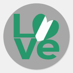 Adesivo Nigéria AMOR Verde