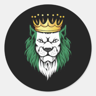 Adesivo Nigéria Lion King Flag