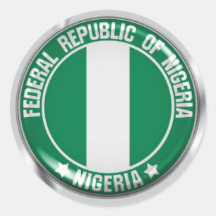 Adesivo Nigeria Round Emblem