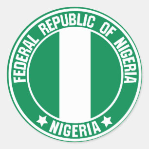 Adesivo Nigeria Round Emblem