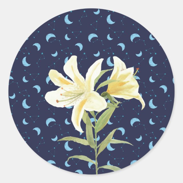 Adesivo Night Moon Casablanca Lily (Frente)