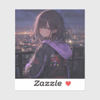 Adesivo Night view | 東京娘 GenerartiveAI シール