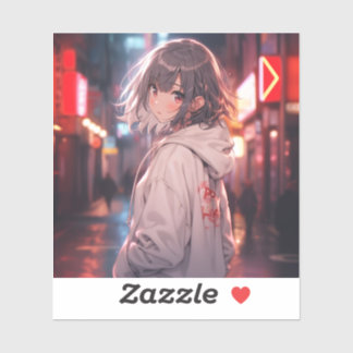 Adesivo Night walk | 東京娘 GenerartiveAI シール