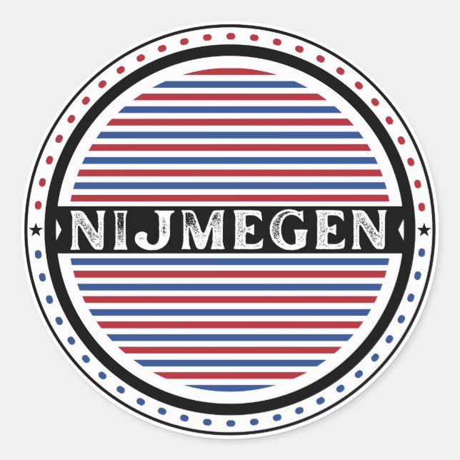 Adesivo Nijmegen City Pride Emblem – Dutch Identity (Frente)