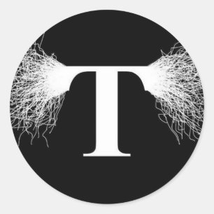 Adesivo Nikola Tesla - bobina de Tesla - relâmpago
