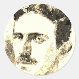 Adesivo Nikola Tesla Desenho Em Sepia