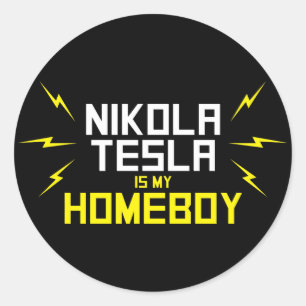 Adesivo Nikola Tesla é meu ficar em casa