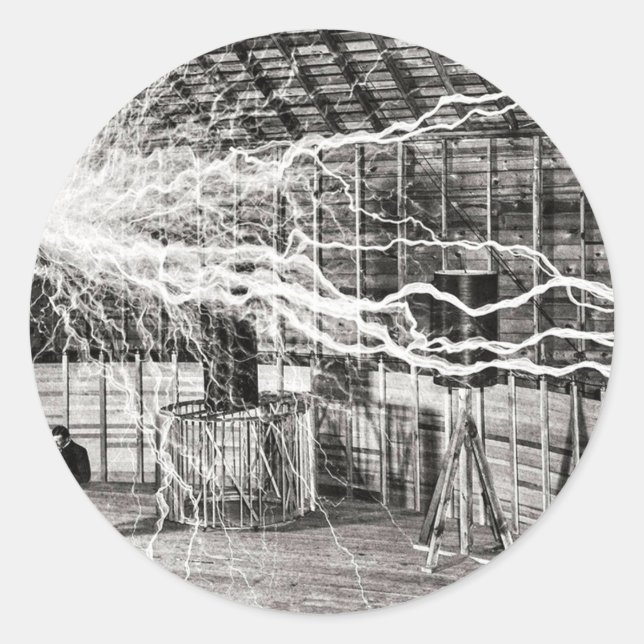 Adesivo Nikola Tesla Electricity (Frente)