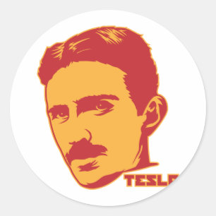 Adesivo Nikola Tesla Portrait Sticker