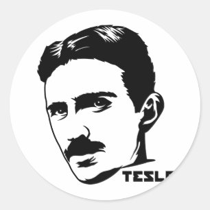 Adesivo Nikola Tesla Portrait Sticker