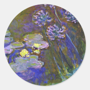 Adesivo Ninféias Agapanto de Claude Monet