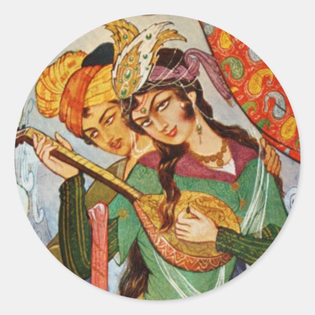 Adesivo Ninfoma Persa Miniatura com setar em detalhes (Frente)