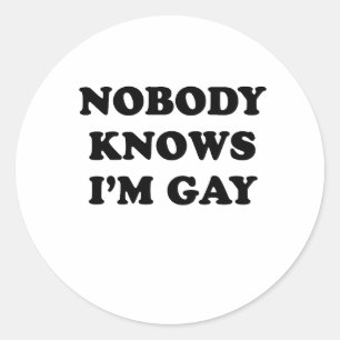 Adesivo Ninguém conhece o gay Im