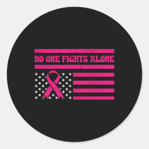 Adesivo Ninguém Luta Contra O Cancer Sozinho Bandeira Amer