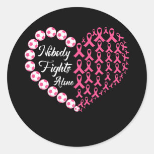 Adesivo Ninguém Luta Sozinho Com O Coração Do Cancer De