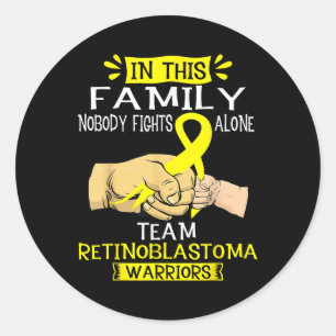 Adesivo Ninguém Luta Sozinho Equipe Retinoblastoma Warrior
