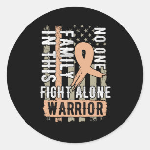 Adesivo Ninguém Luta Sozinho Pela Consciência Do Cancer En