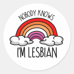 Adesivo NINGUÉM SABE QUE SOU LESBIANO T-Shirt