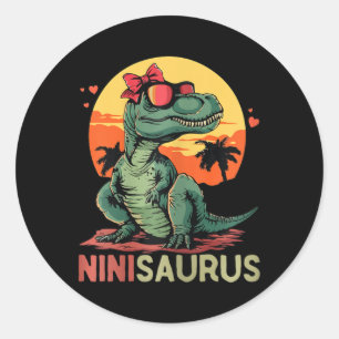 Adesivo Ninisaurus Dino Dinossauro Nini-saurus T-rex Mãe