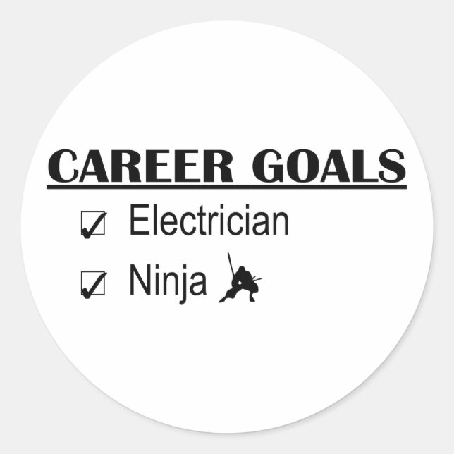 Adesivo Ninja Career Metas - Eletrônico (Frente)