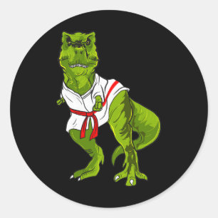 Adesivo Ninja Dinossaur Artes Marciais Engraçado Judo Kara