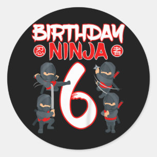 Adesivo Ninja Festa de aniversário Artes Marciais Karat, 6