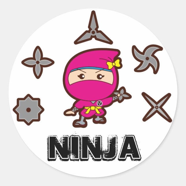 Adesivo Ninja Girl (Frente)