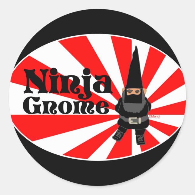 Adesivo Ninja Gnome (Frente)