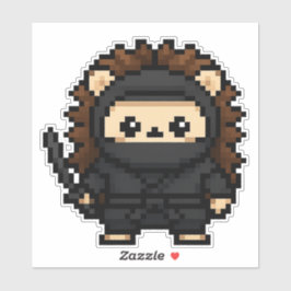 Adesivo ninja hedgehog 6x6