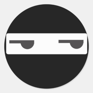 Adesivo ninja minimalista