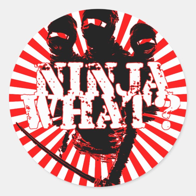 ADESIVO NINJA O QUÊ? (Frente)