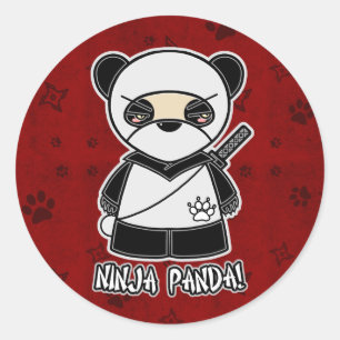 Adesivo Ninja Panda! No Red Sticker