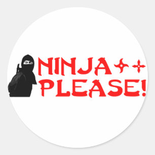Adesivo Ninja, por favor2