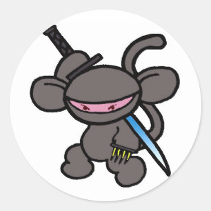 Adesivo Ninja preto Garra-Nenhumas palavras