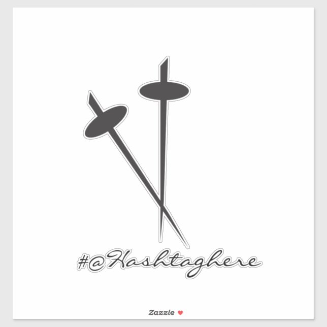 Adesivo Ninja Sword Black Name Script Car Sticker (Folha)