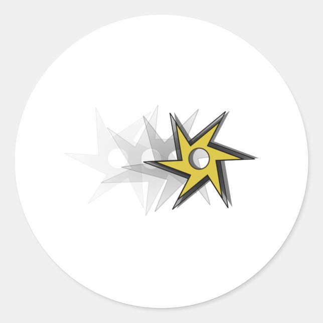Adesivo Ninja Throwing Star (Frente)