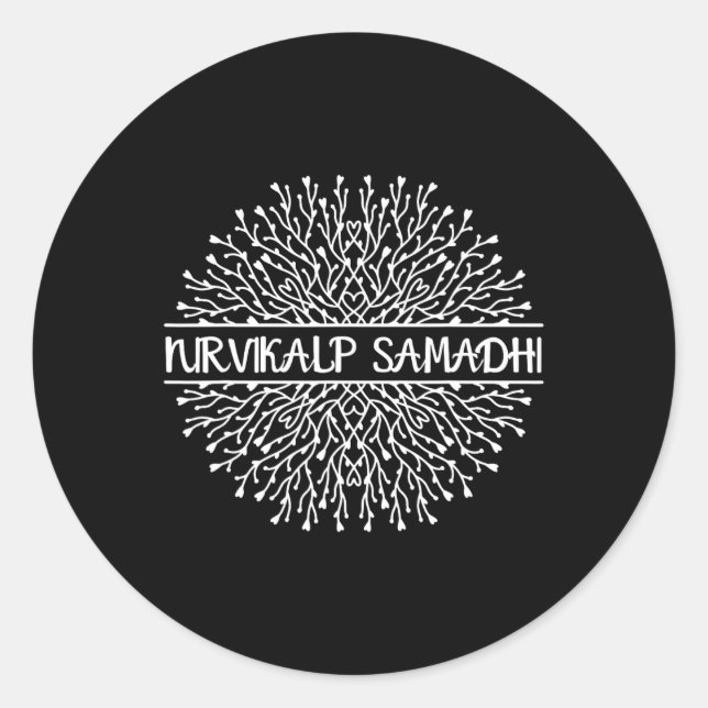 Adesivo Nirvikalp Samadhi Mandala Geometria Fractal Sagrad (Frente)