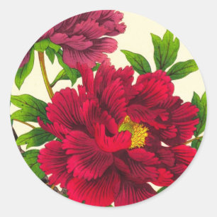Adesivo Nishimura Hodo Peônia flores japonesas arte fino