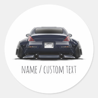 Adesivo Nissan 350Z com stance e widebody Arte automotiva